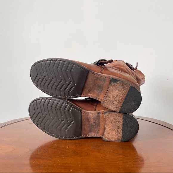 Frye Veronica Short Brown Cognac Leather Riding Boot | US 7.5 - Picture 5 of 9